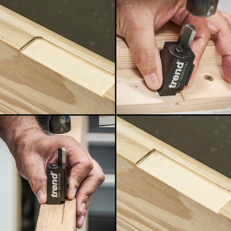 Trend Hinge Recess Squaring Corner Chisel, Quickly Square Up Rounded Corners, C/CHISEL - Image 2